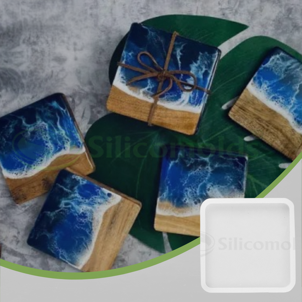 SILICOMOLDS -2" Square Plain silicone Mold-293RM